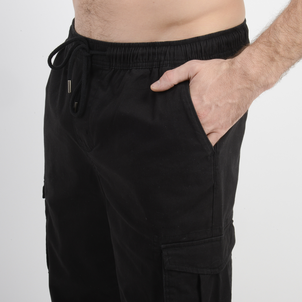 PANTALON DRIFT CARGO NEGRO - 5