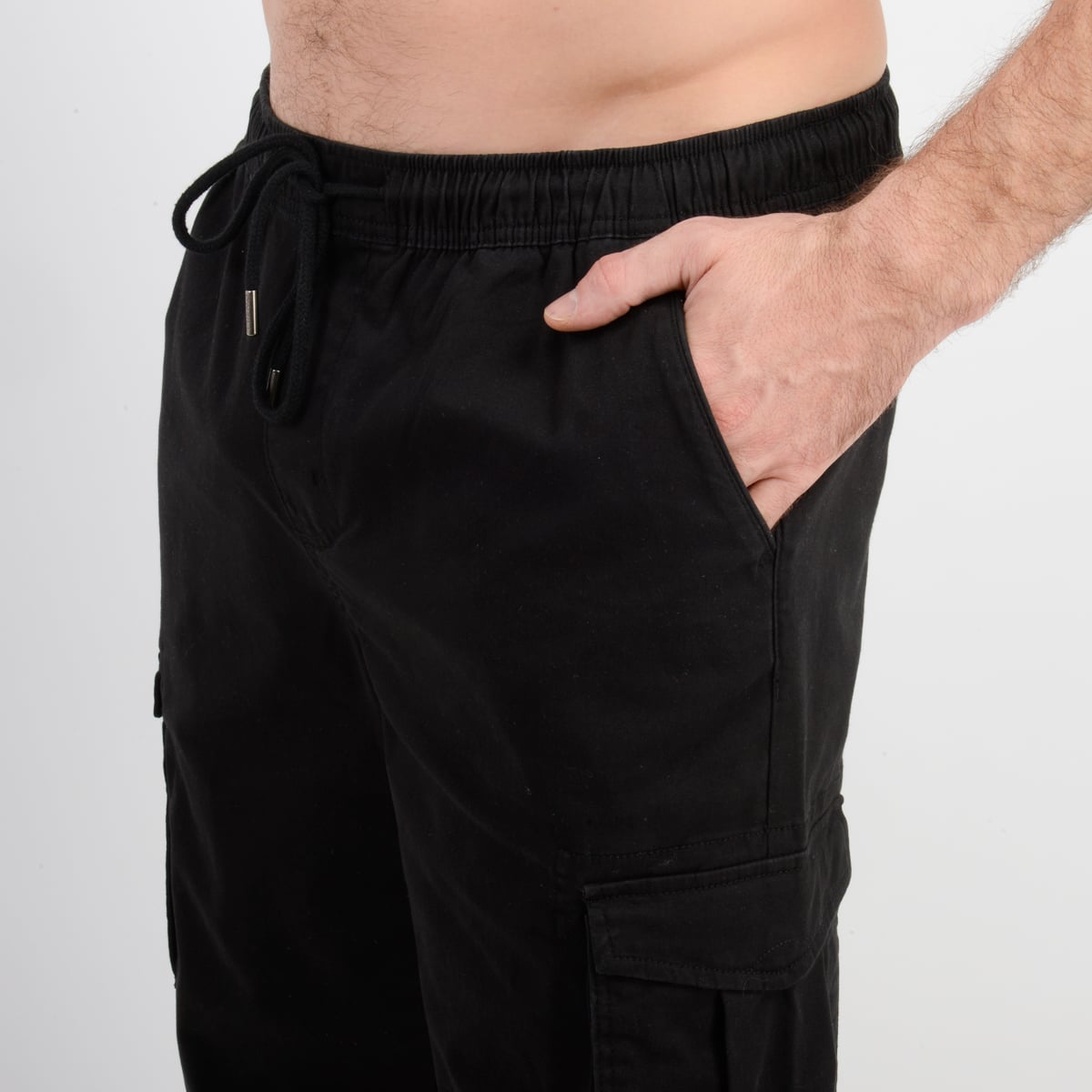 PANTALON DRIFT CARGO NEGRO - 5