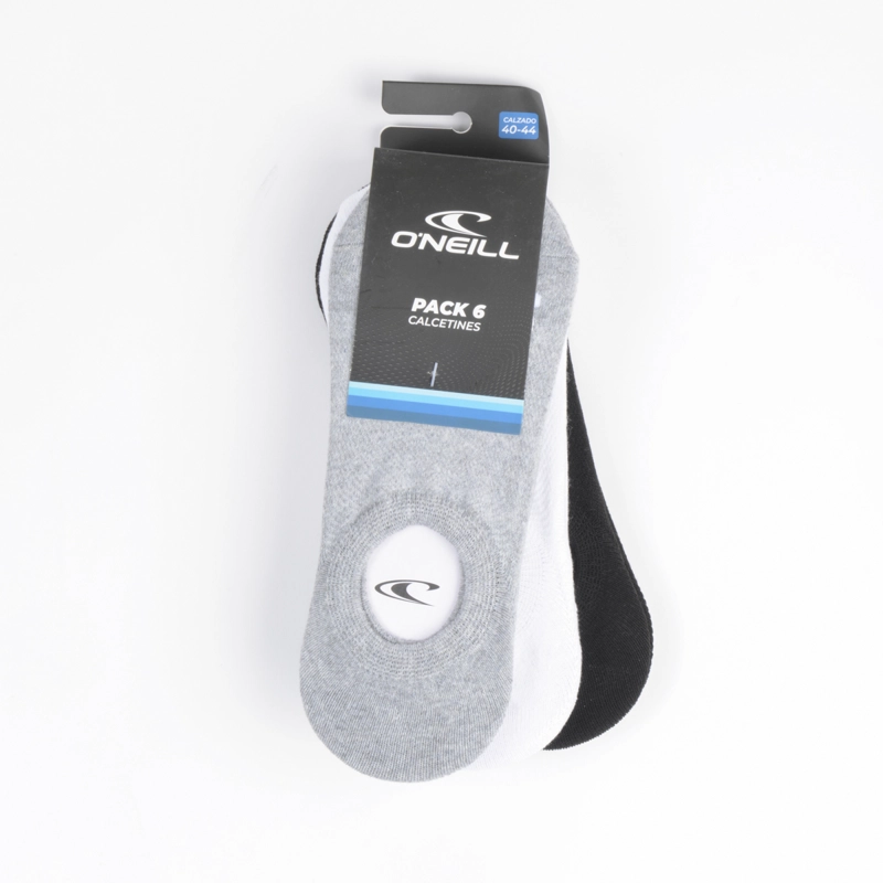 SIXPACK CALCETINES ALGODÓN ONEILL DAYLY FOOTIE TRICOLOR - 2