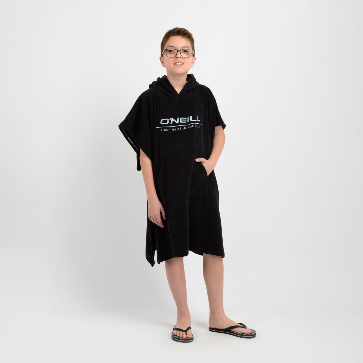 PONCHO TOALLA CALI BOY NEGRO - 3