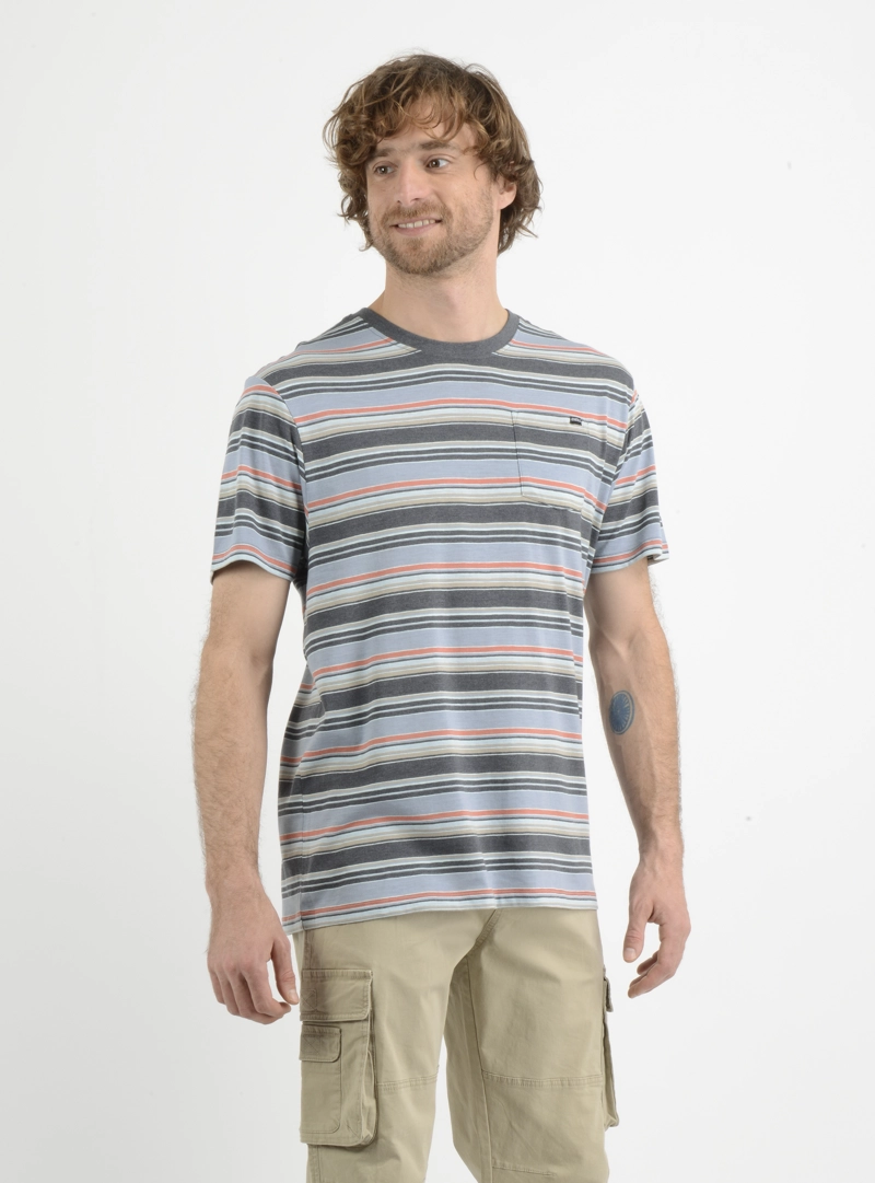 POLERA MANGA CORTA BROCKTON  GRIS - 4