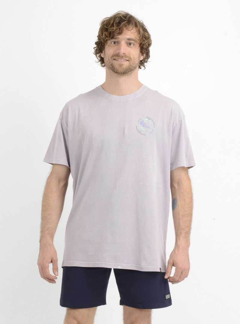 POLERA MANGA CORTA CORE MORADO - 1