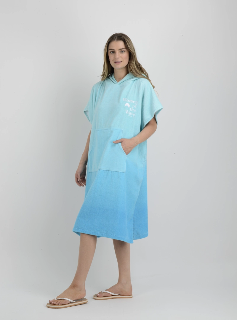 PONCHO TOALLA WOW AZUL - 3