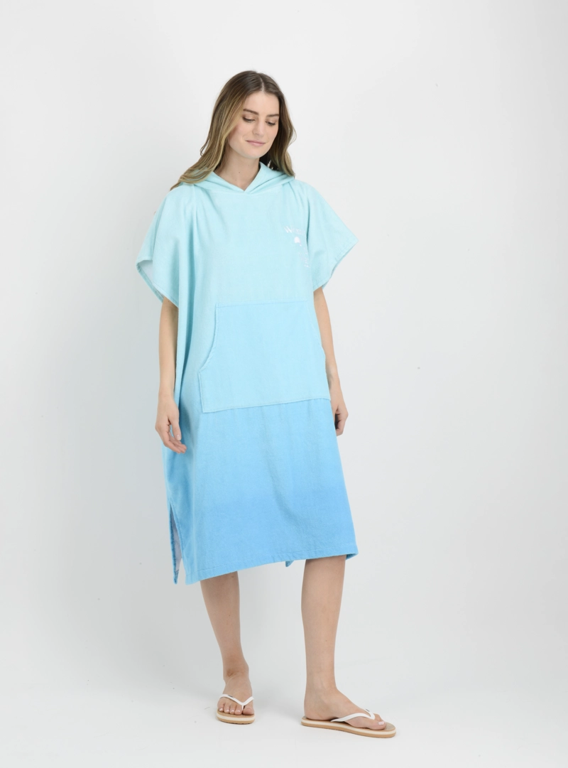 PONCHO TOALLA WOW AZUL - 4