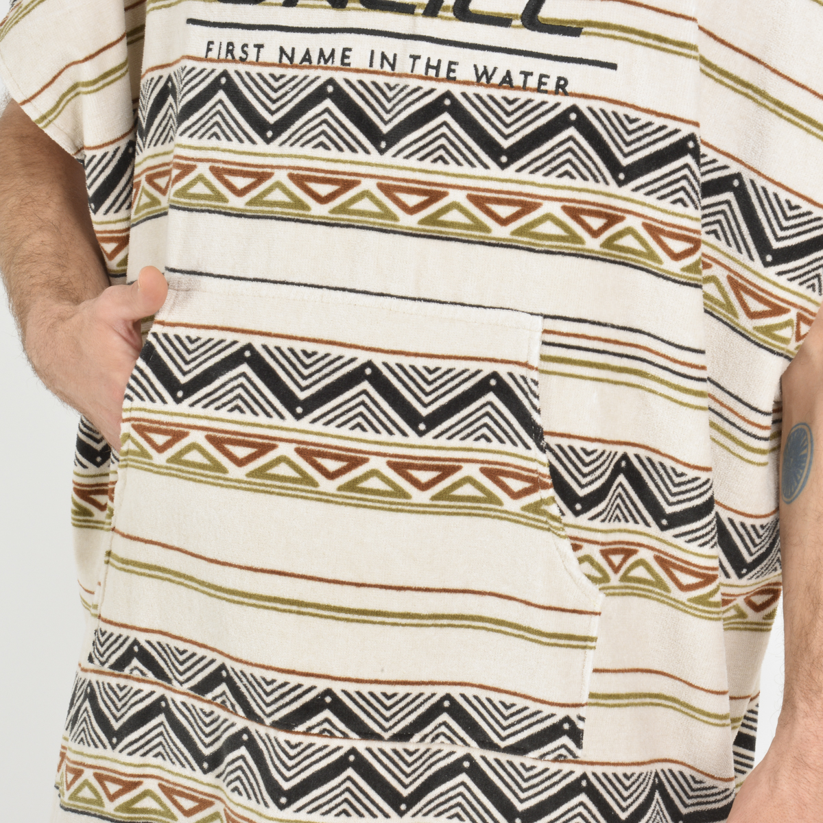 PONCHO TOALLA AZTEC BEIGE - 6