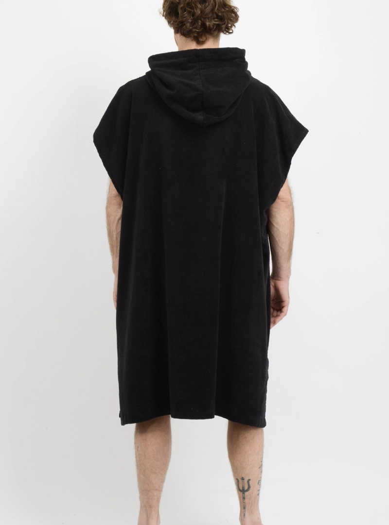 PONCHO TOALLA CALI NEGRO - 2