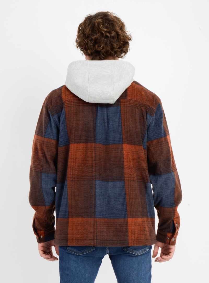 CAMISA POLAR CLAYTON HOOD AZUL - 2
