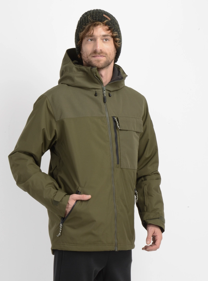 PARKA TECNICA UTILY HYBRID MAN  VERDE OSCURO 10K/10K - 4