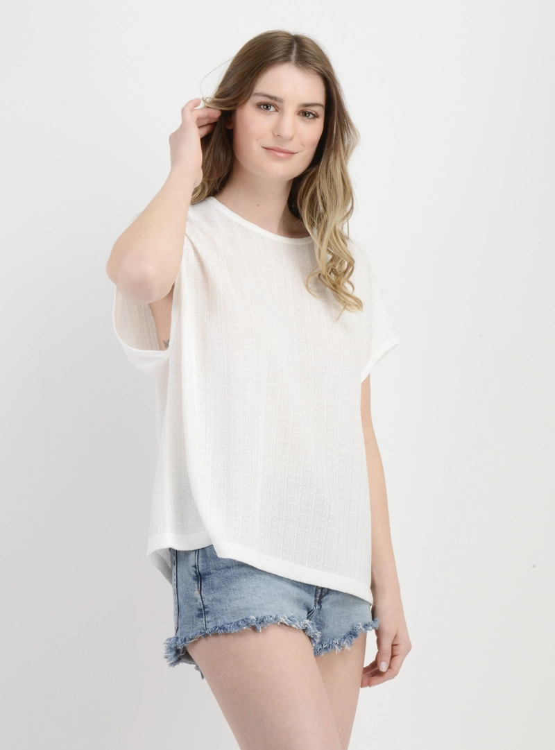 POLERA MANGA CORTA JULIE BLANCO - 4