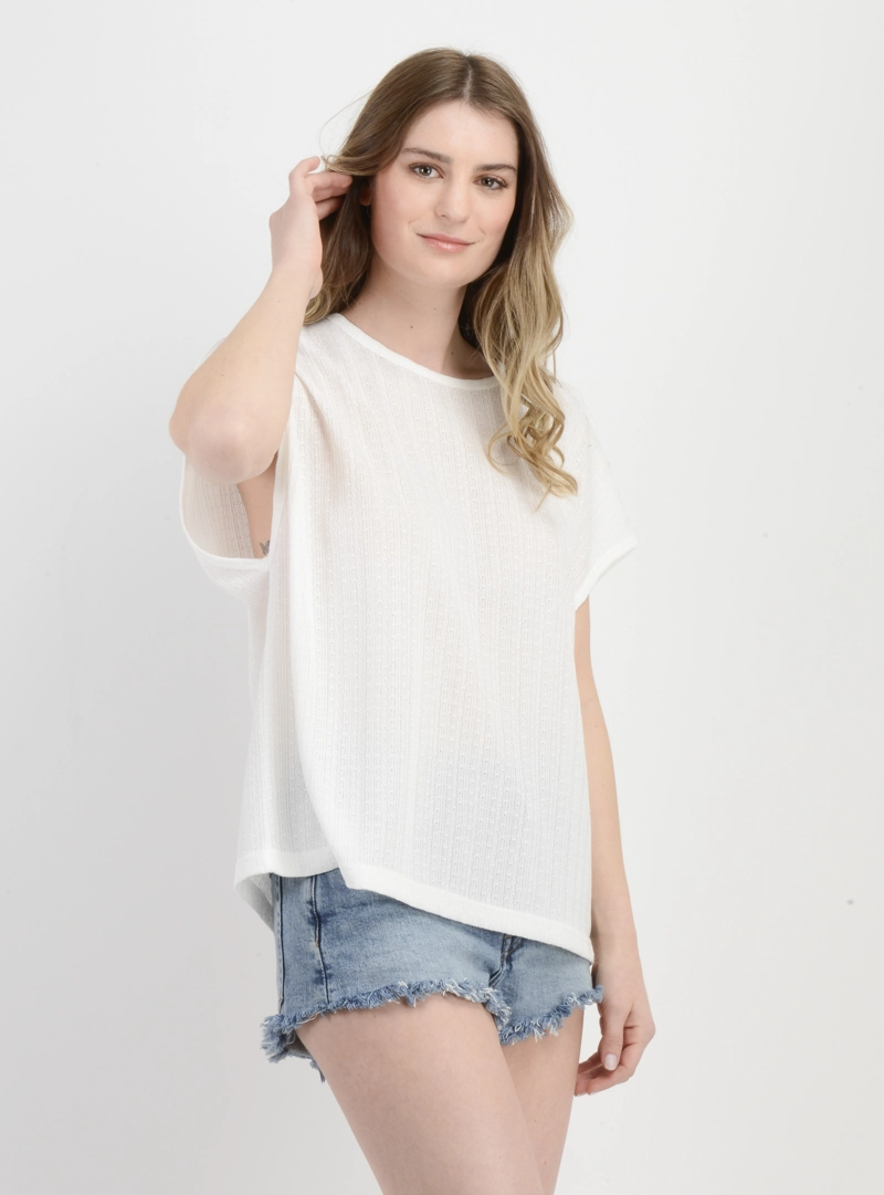 POLERA MANGA CORTA JULIE BLANCO - 4