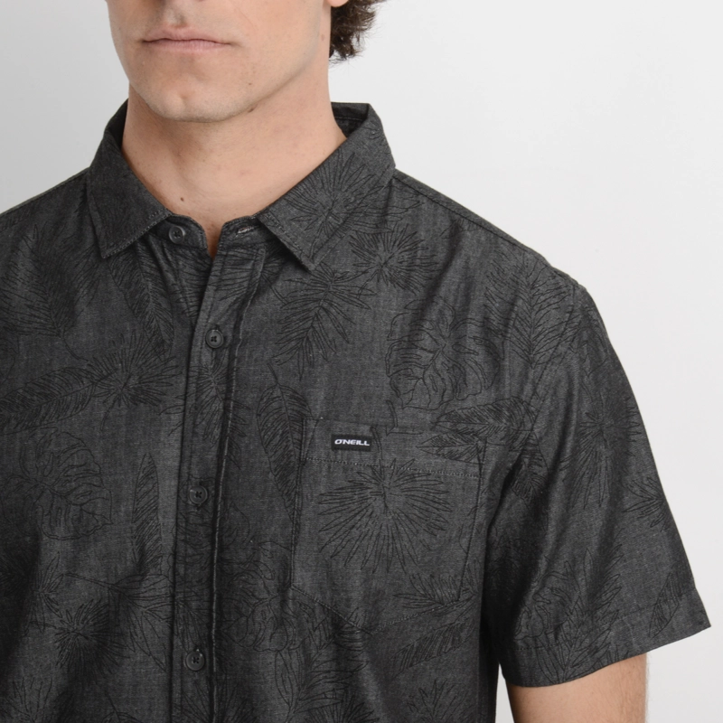 CAMISA MANGA CORTA PERSON GRIS OSCURO - 5