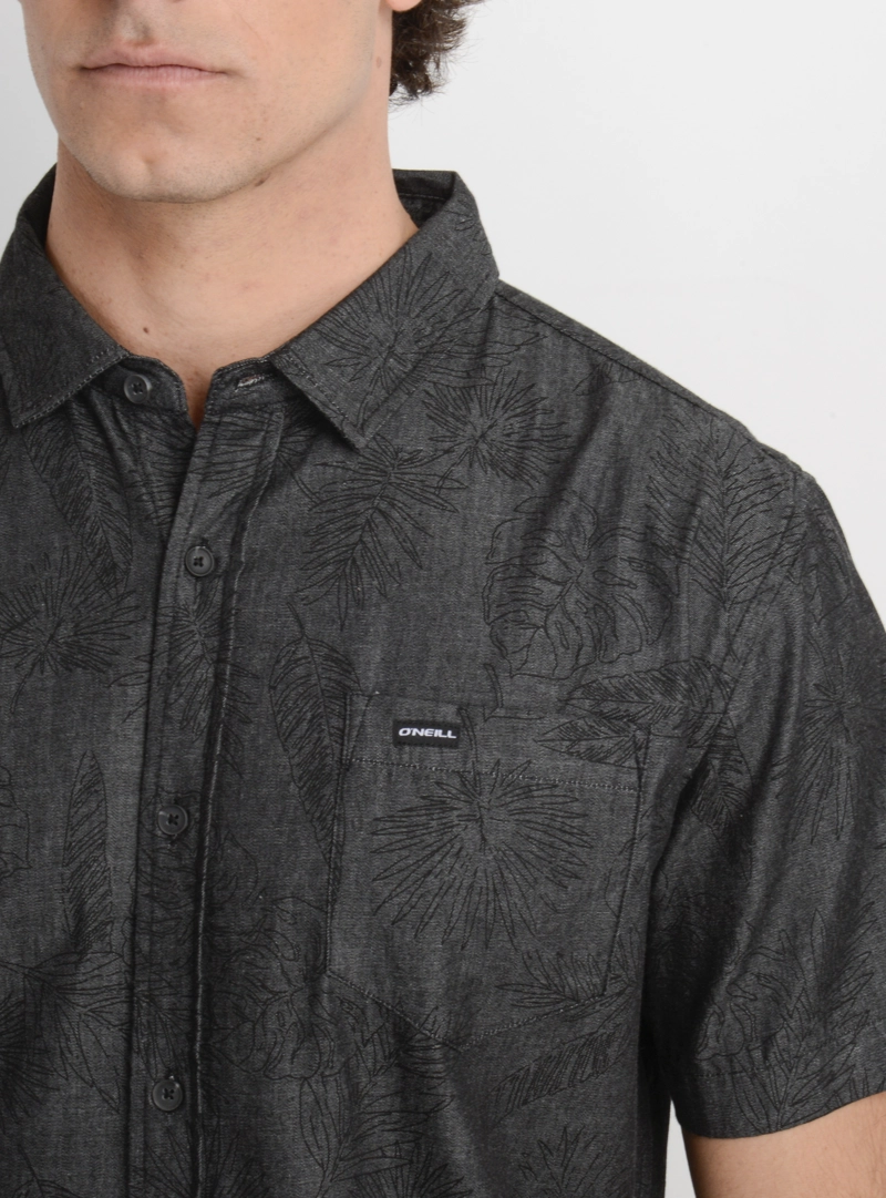 CAMISA MANGA CORTA PERSON GRIS OSCURO - 5