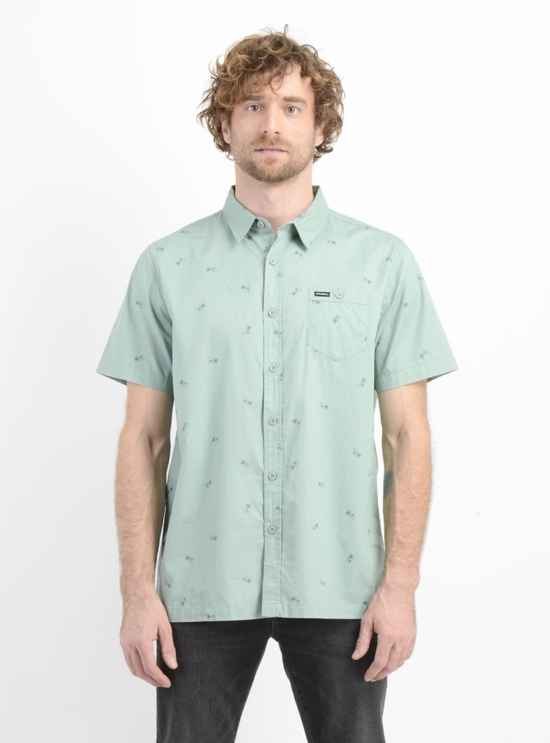 CAMISA MANGA CORTA BLUSTER VERDE CLARO - 1