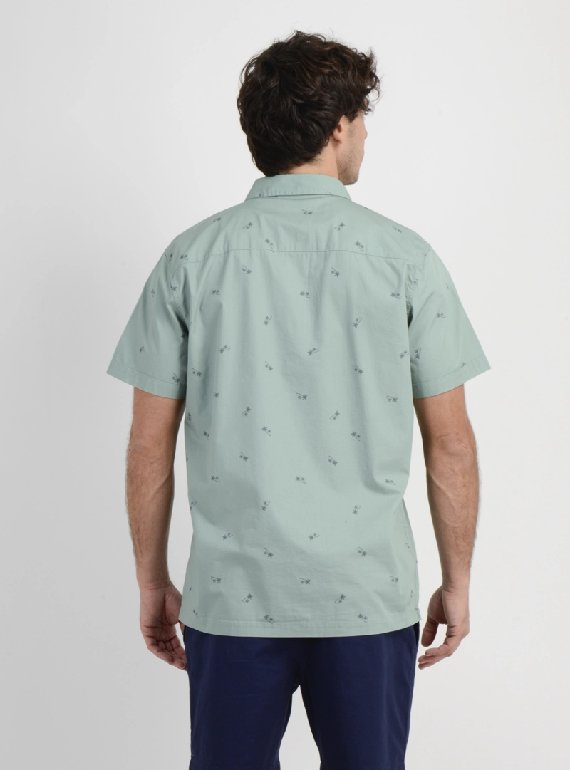 CAMISA MANGA CORTA BLUSTER VERDE CLARO - 4