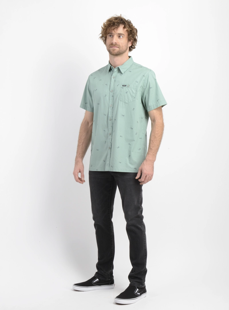 CAMISA MANGA CORTA BLUSTER VERDE CLARO - 5