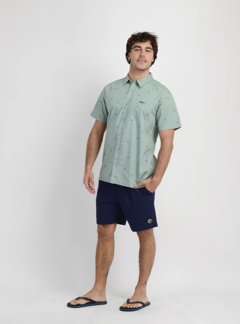 CAMISA MANGA CORTA BLUSTER VERDE CLARO - 6