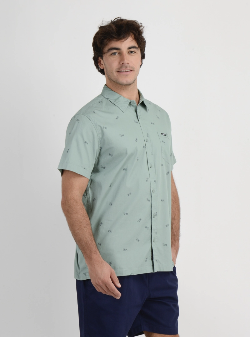 CAMISA MANGA CORTA BLUSTER VERDE CLARO - 8