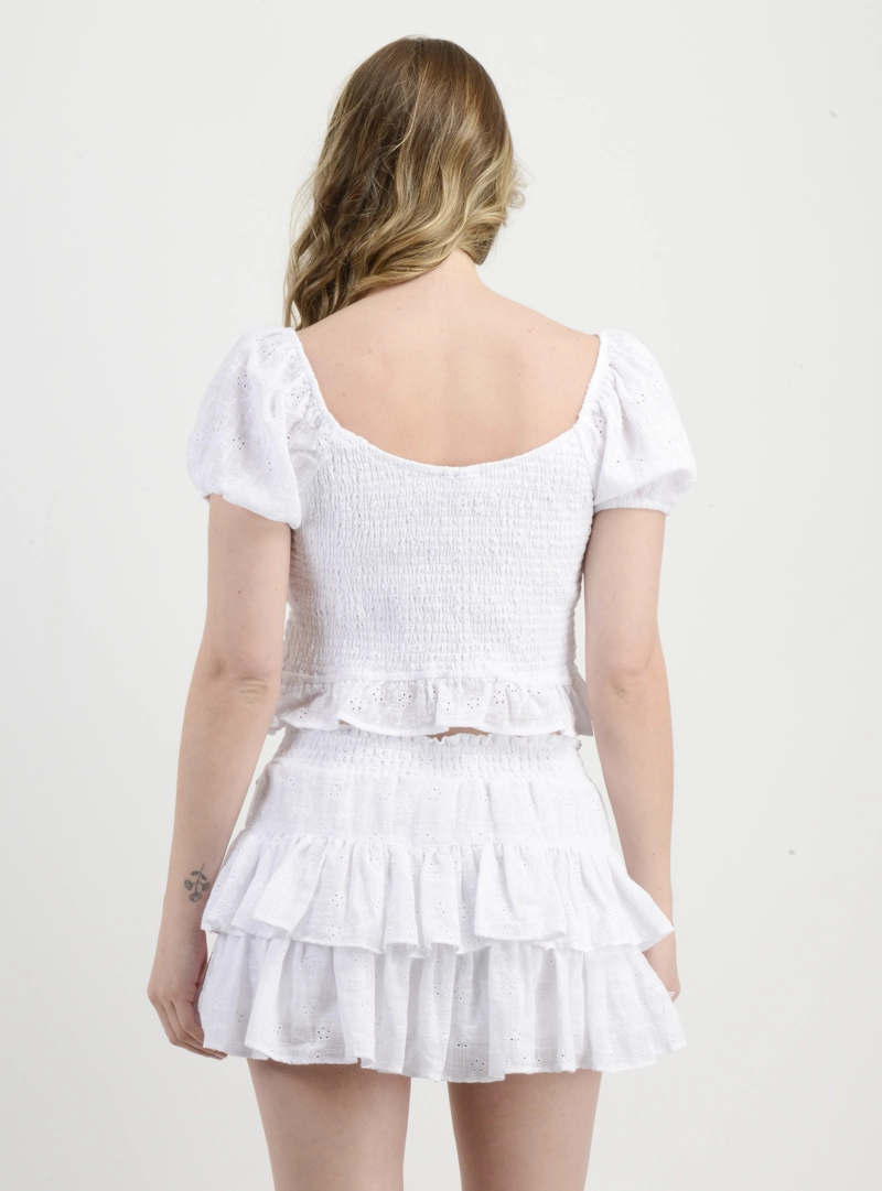 BLUSA MANGA CORTA ADILAH BLANCO - 2