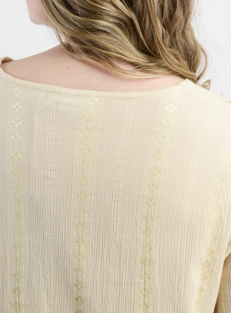BLUSA MANGA LARGA MARY BEIGE - 5