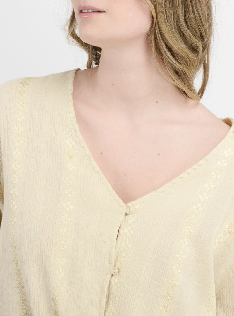BLUSA MANGA LARGA MARY BEIGE - 6