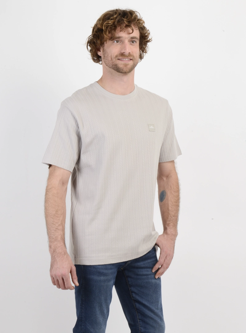 POLERA MANGA CORTA NEW LINE BEIGE - 4