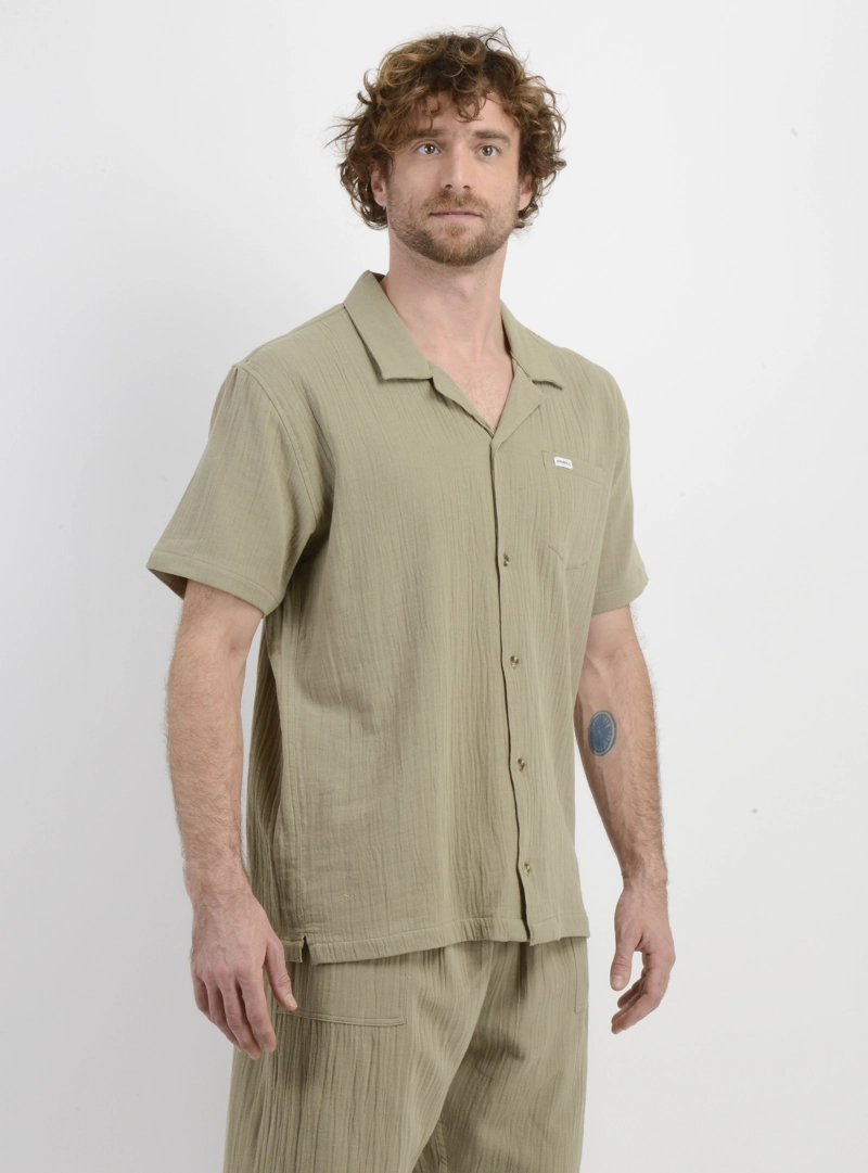CAMISA MANGA CORTA SUNSET VERDE - 4