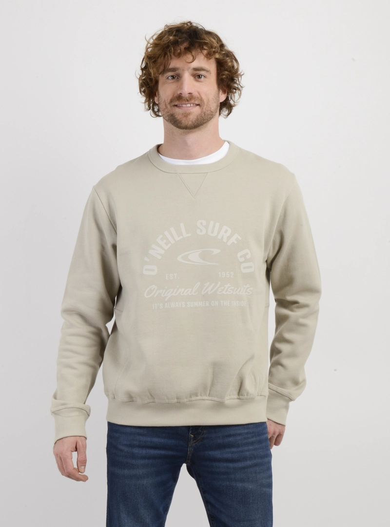 POLERON SURF CO CREW BEIGE - 1