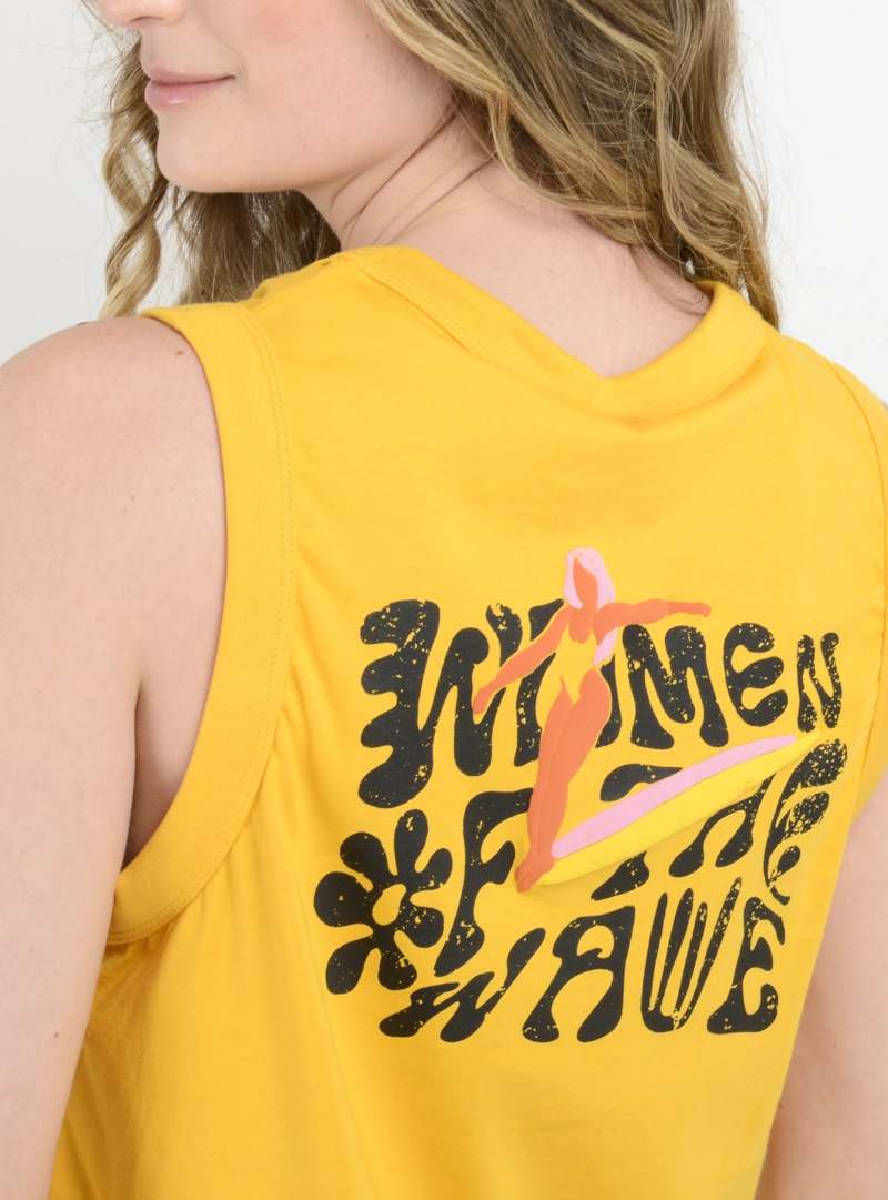 POLERA SIN MANGAS WOTW AMARILLO - 6