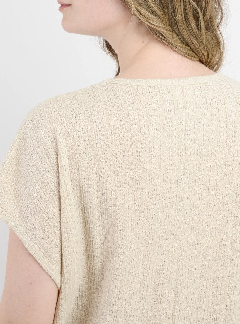 POLERA MANGA CORTA JULIE BEIGE - 6