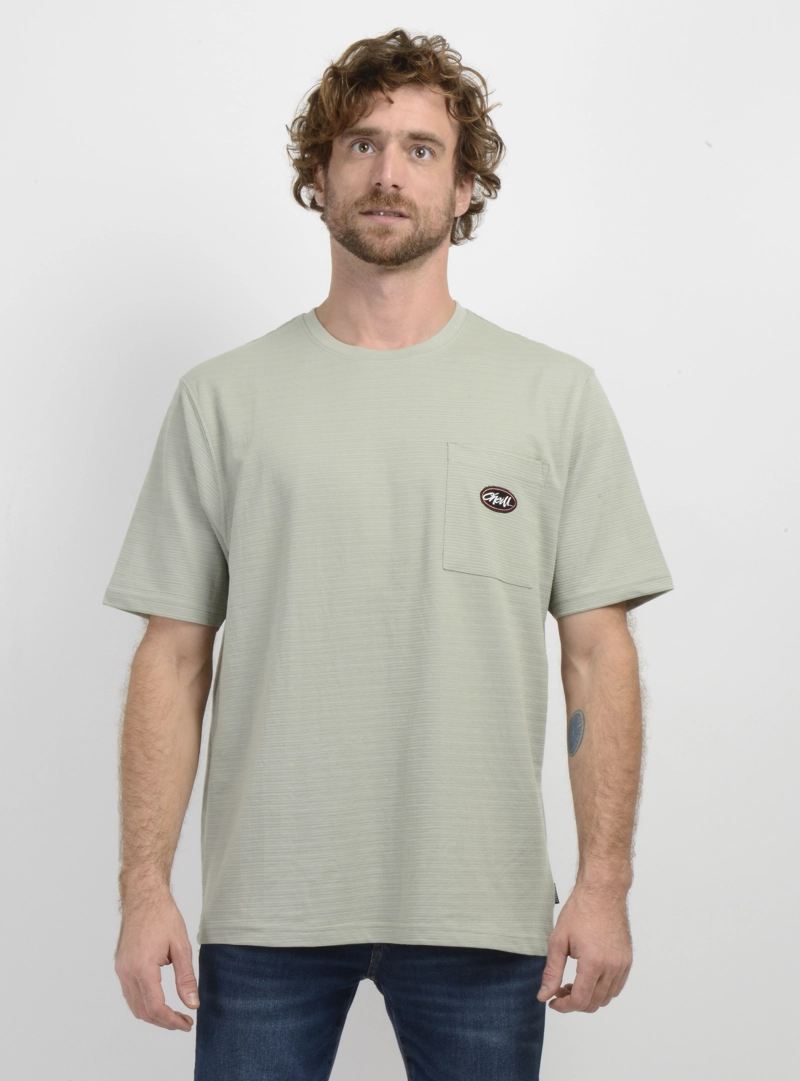 POLERA MANGA CORTA POCKET VERDE CLARO - 1