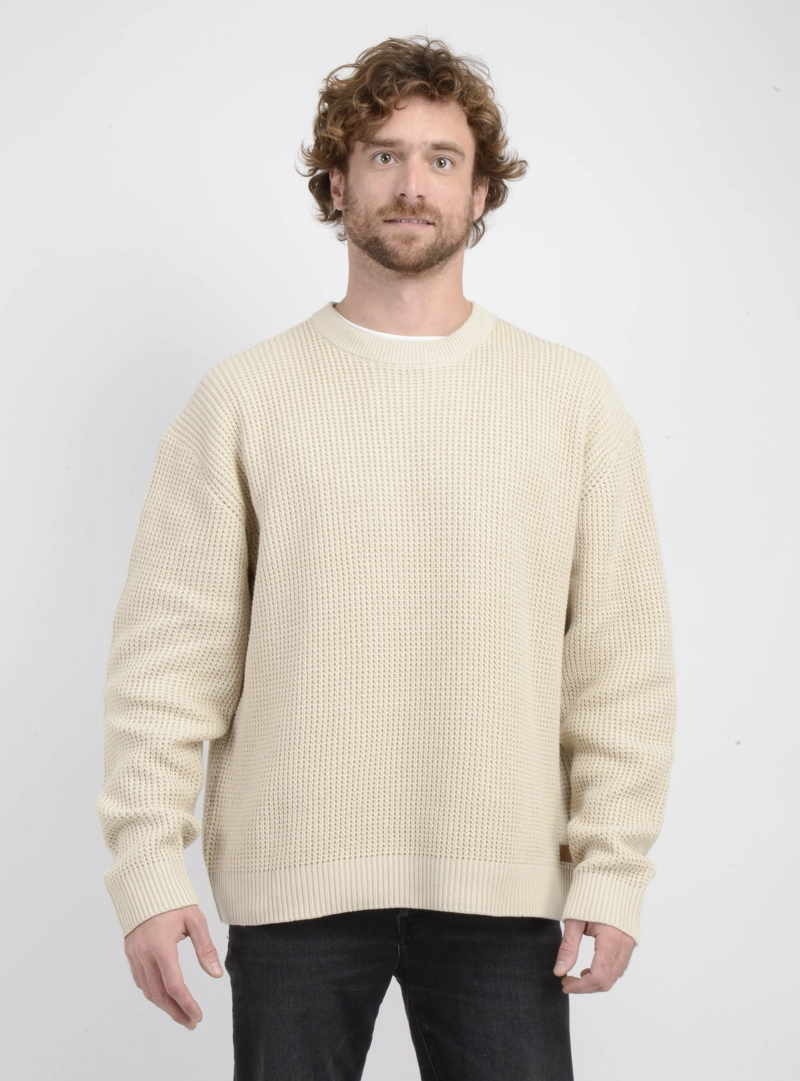SWEATER WEDGE BEIGE - 1