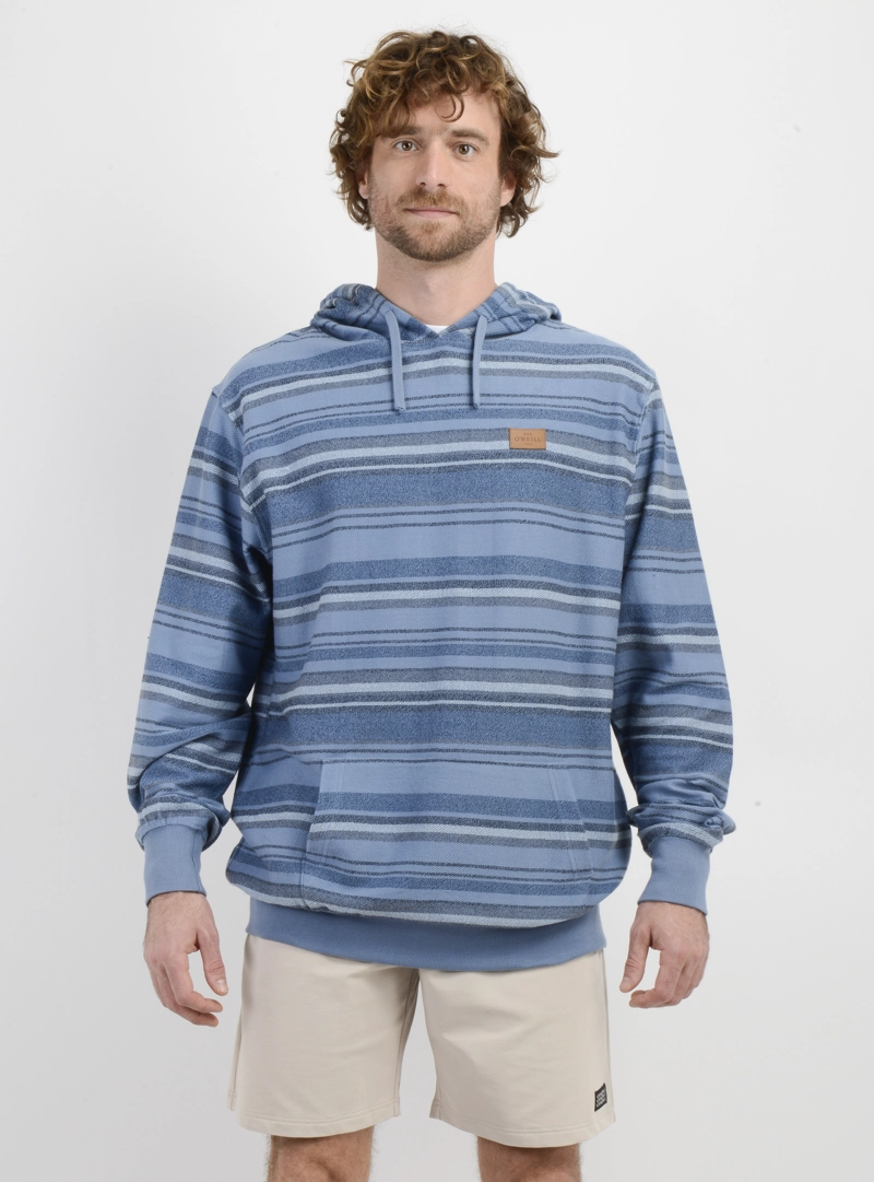 POLERON BAVARO STRIPE HOODIE AZUL - 1