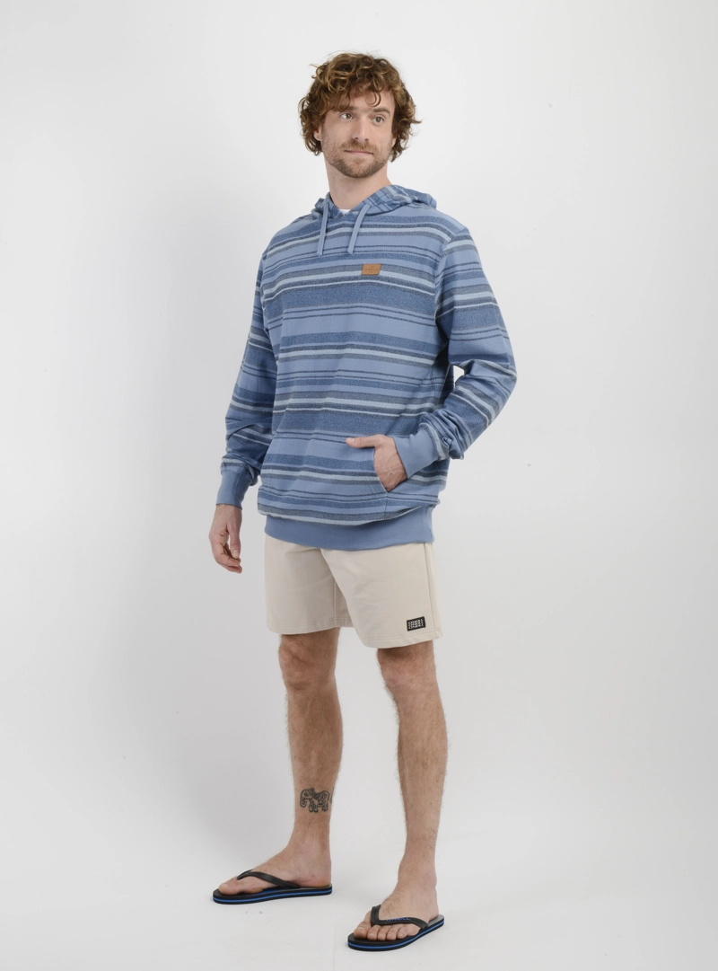 POLERON BAVARO STRIPE HOODIE AZUL - 3