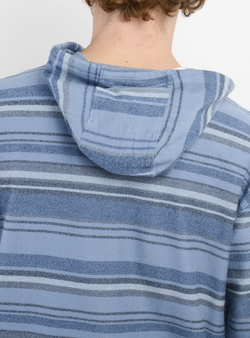 POLERON BAVARO STRIPE HOODIE AZUL - 6
