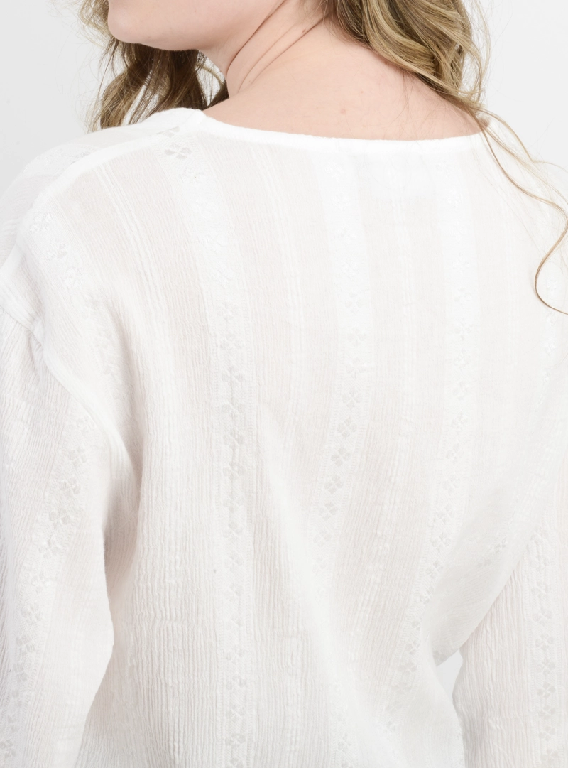BLUSA MANGA LARGA MARY BLANCO - 5