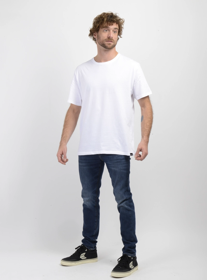 POLERA MANGA CORTA EAST CLIFF BASIC BLANCO - 3