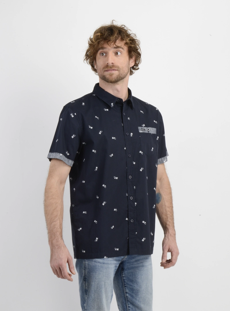 CAMISA MANGA CORTA BLUSTER AZUL OSCURO - 7