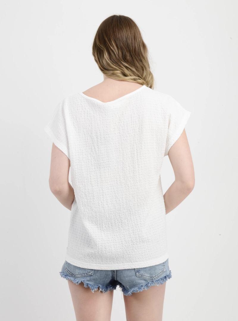 POLERA MANGA CORTA ELISA BLANCO - 2