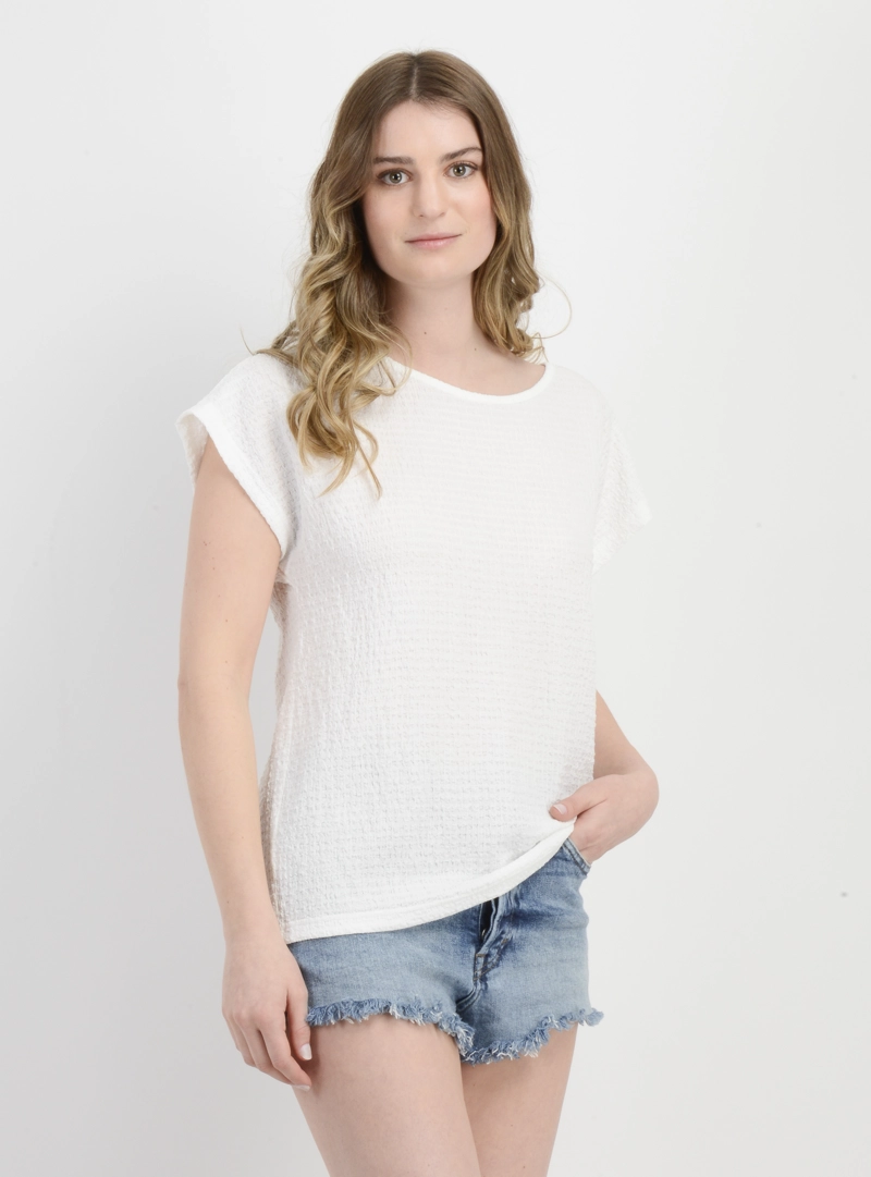 POLERA MANGA CORTA ELISA BLANCO - 4