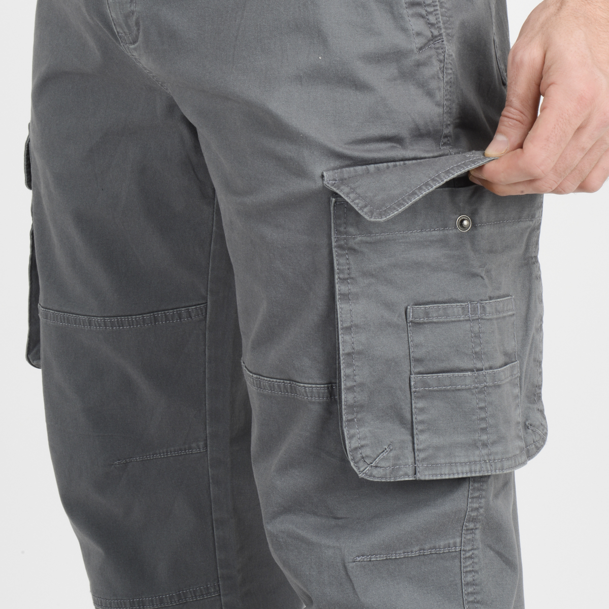 PANTALON CARGO BREXTON II GRIS OSCURO - 6