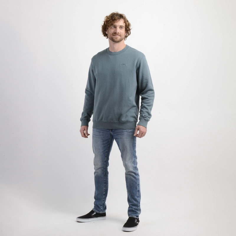 POLERON ESSENTIAL CREW VERDE OSCURO - 4