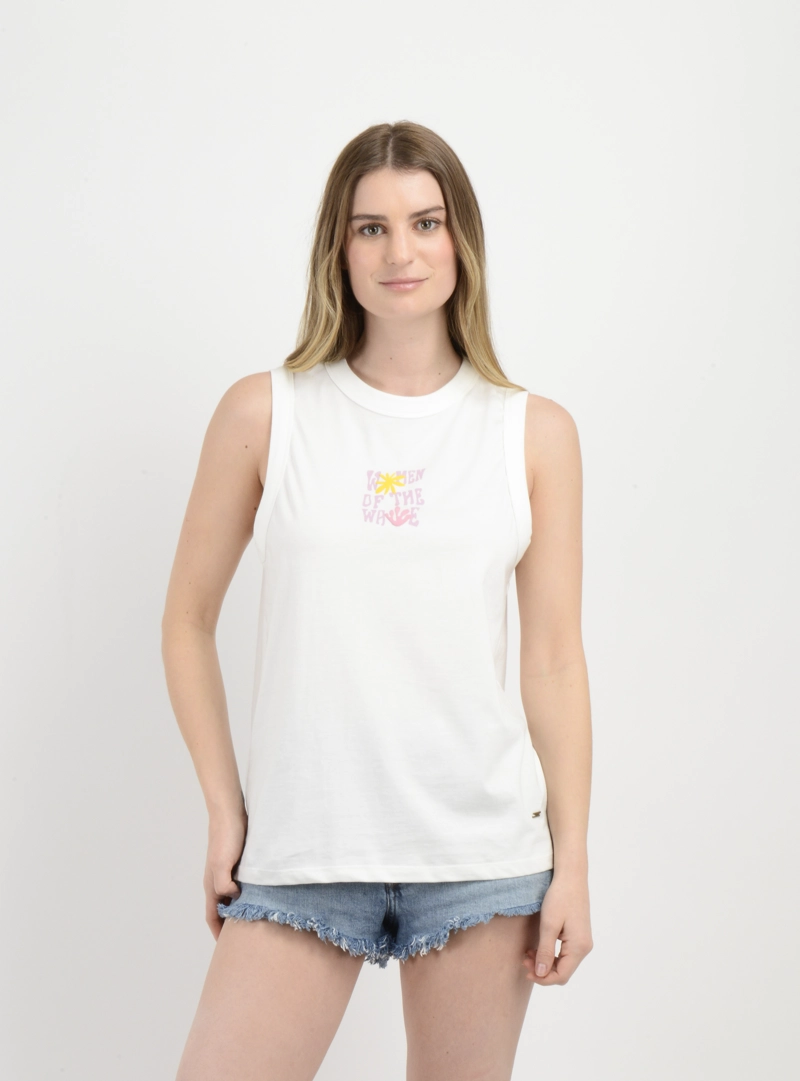 POLERA SIN MANGAS WOTW  BEIGE CLARO - 1