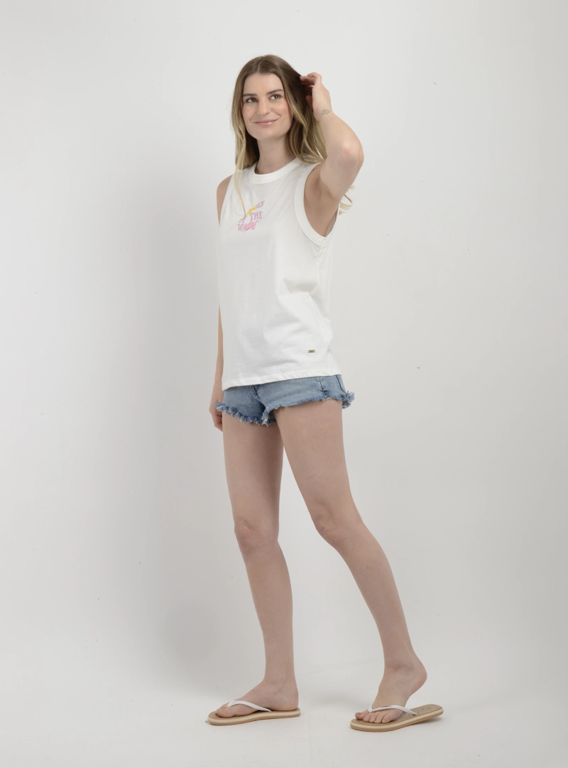 POLERA SIN MANGAS WOTW  BEIGE CLARO - 3