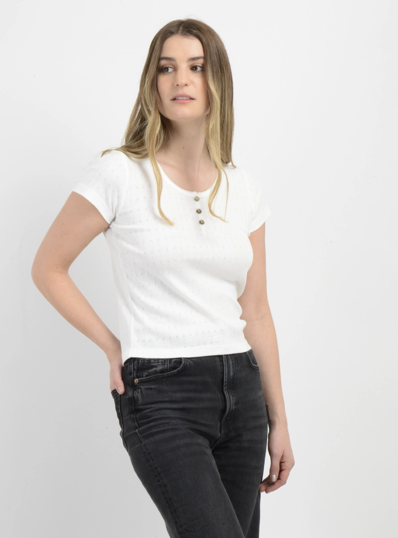 POLERA MANGA CORTA JOEY II BEIGE CLARO - 4