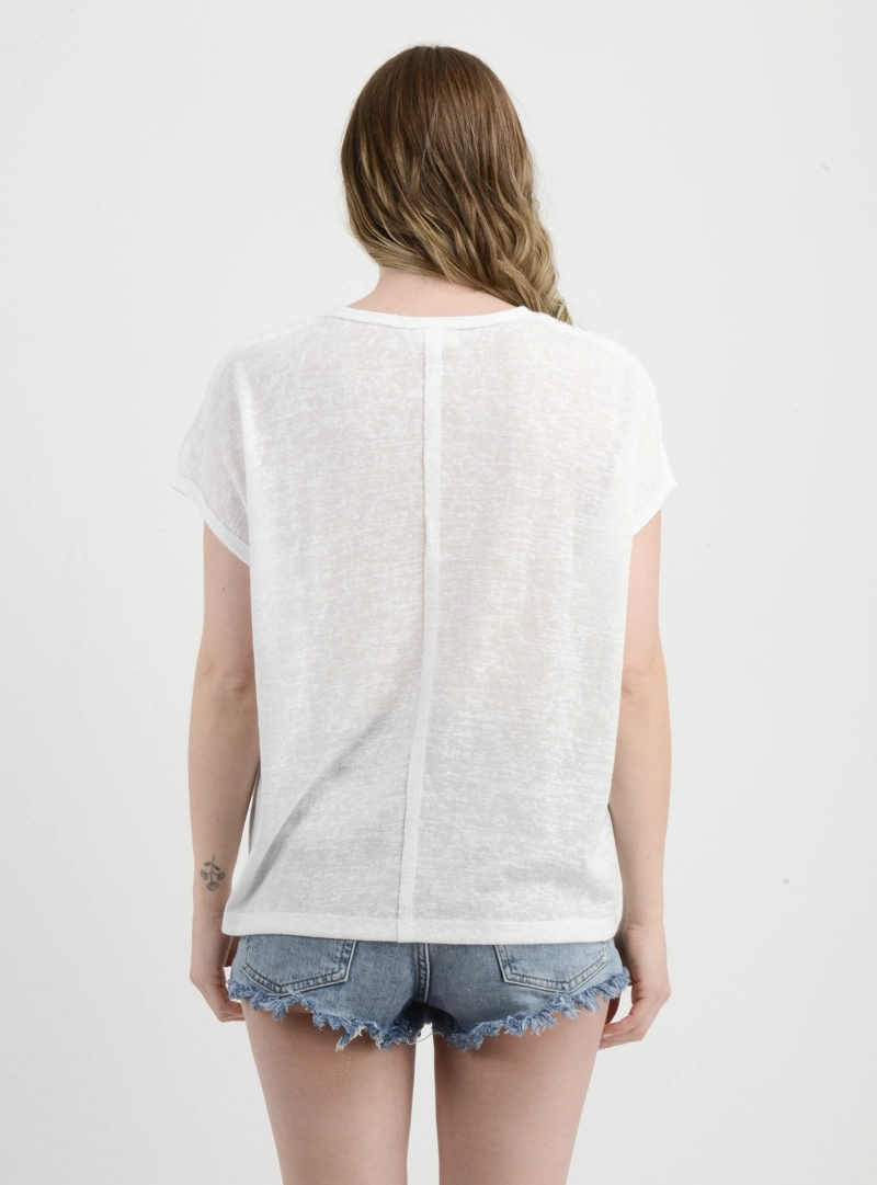 POLERA MANGA CORTA JOSIE BEIGE CLARO - 2