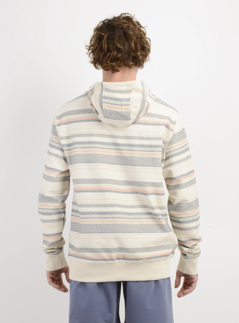 POLERON BAVARO STRIPE HOODIE BEIGE CLARO - 2