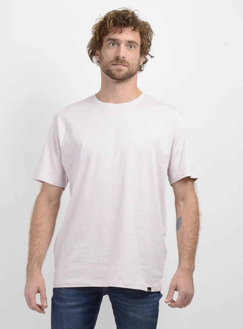 POLERA MANGA CORTA EAST CLIFF BASIC ROSADO CLARO - 1