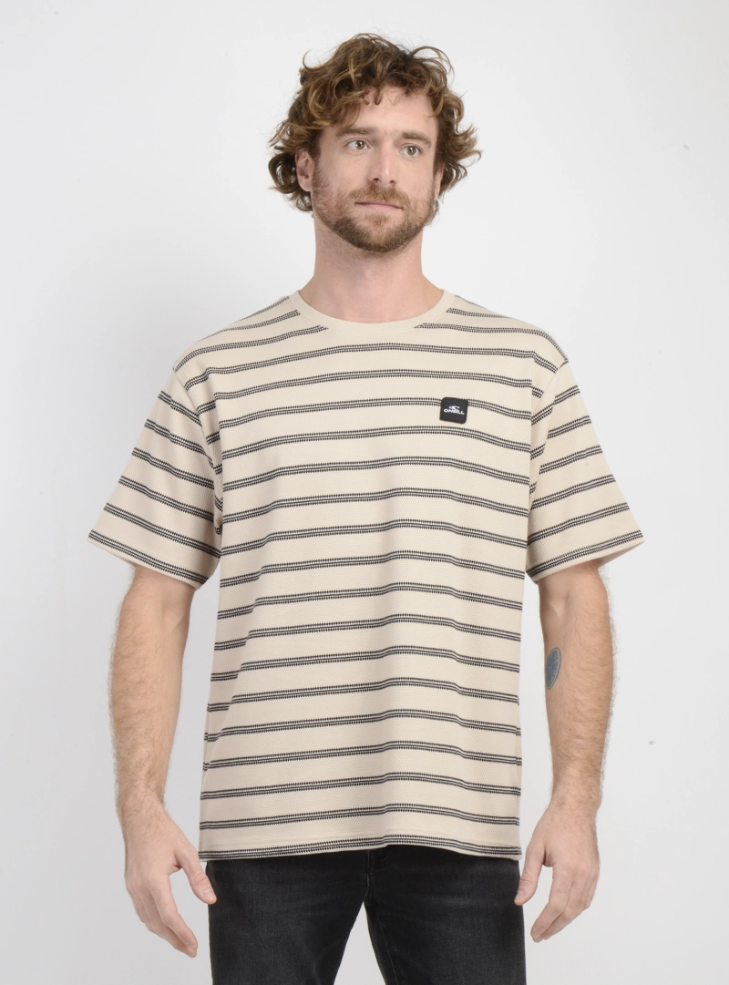 POLERA MANGA CORTA HIGH LINE BEIGE - 1