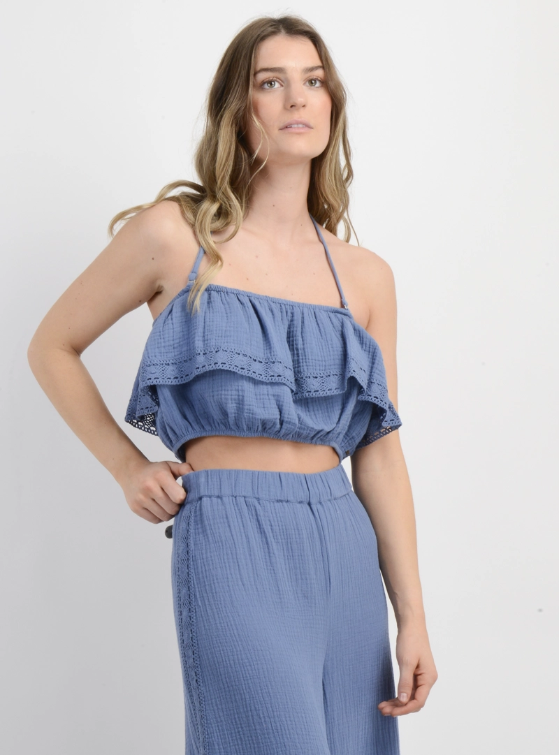 BLUSA SIN MANGAS LENI II AZUL - 4