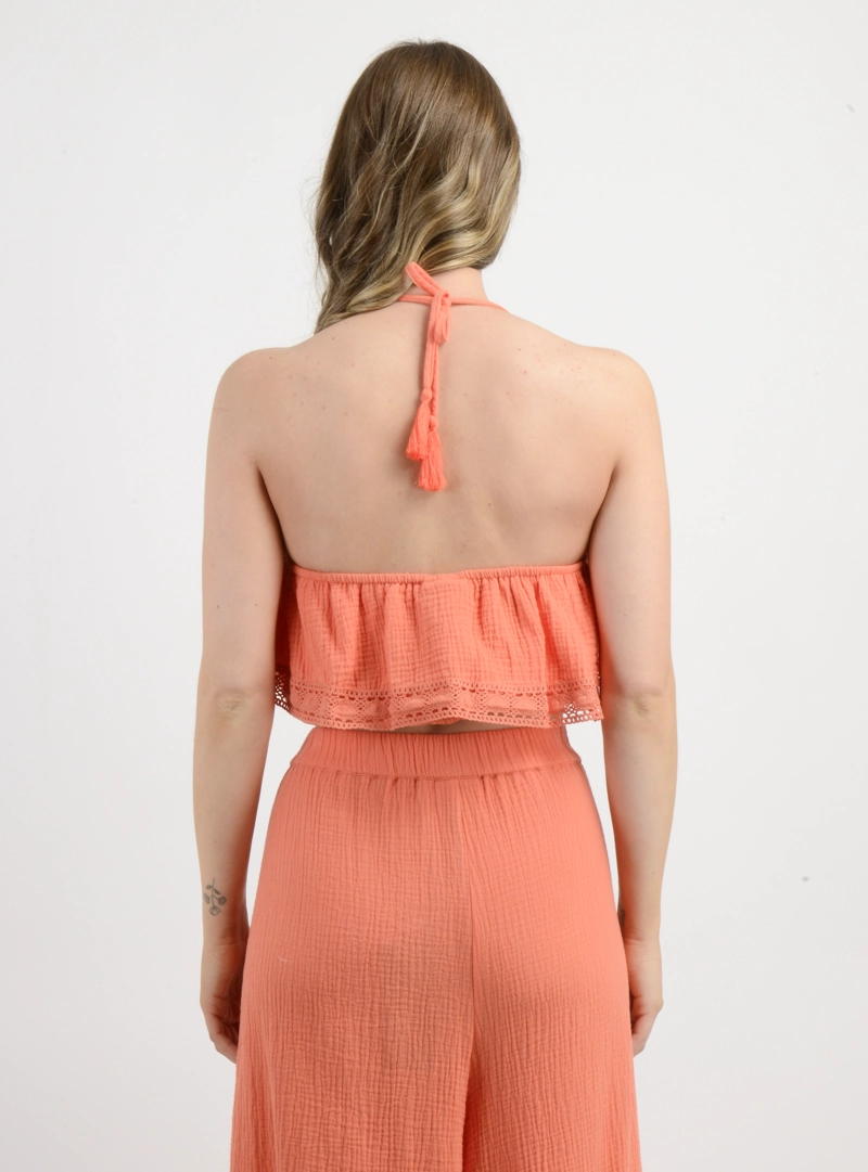 BLUSA SIN MANGAS LENI II NARANJO - 2